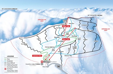 Mt Cheeseman Ski Trail Map